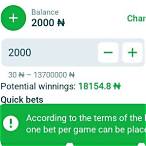 according to the terms of the bonus, only one bet per game can be placed!